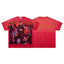 MAJESTIK Football Monster Vintage Red Double‑Sided T‑Shirt