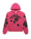 Sp5der Beluga Zip Up Hoodie Pink