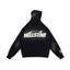 Hellstar Classic Logo Flame Sleeve Black Hoodie