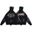 Hellstar Dragon X Logo Double‑Sided Print Black Hoodie