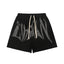 MIXED EMOTION Rhinestone Gothic Letter French Terry Shorts