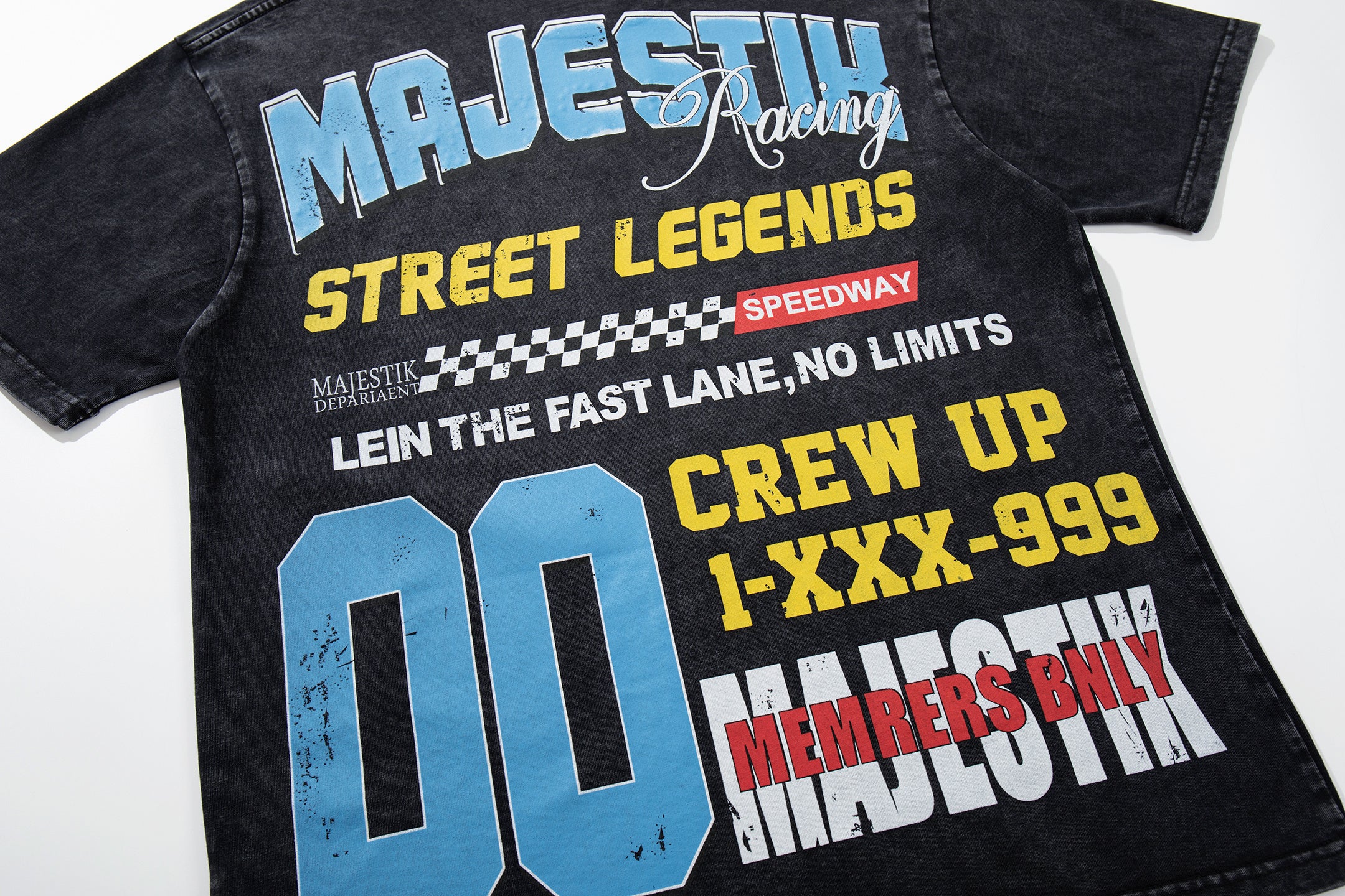 MAJESTIK Street Legends Motocross Vintage T‑Shirt