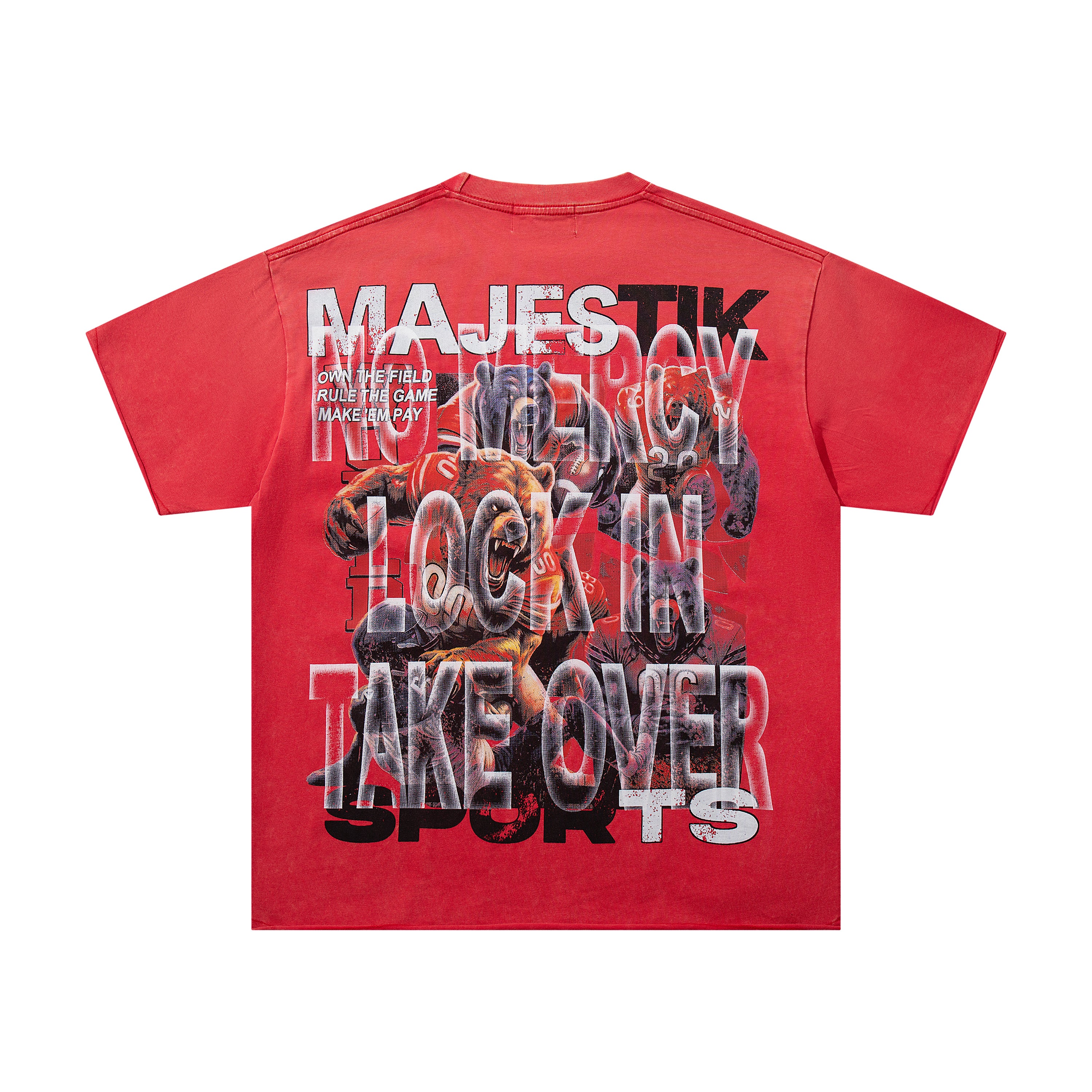 MAJESTIK Lock In Take Over Sports Vintage T‑Shirt