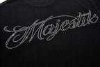 MAJESTIK Bulldog Vintage Graphic T‑Shirt
