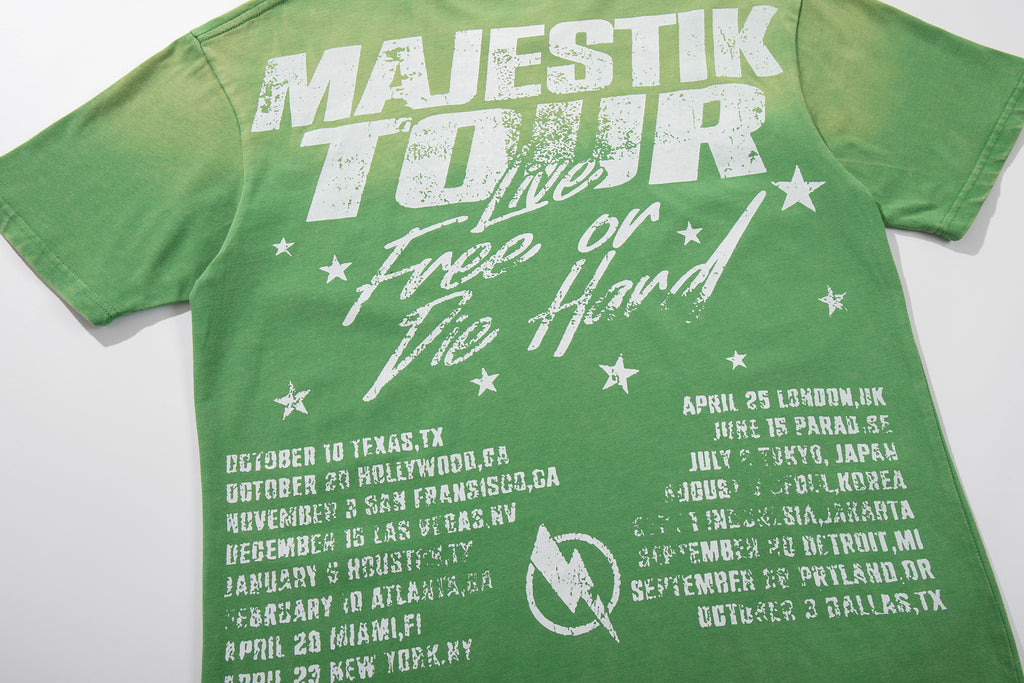 MAJESTIK Tour City Night Vintage T‑Shirt