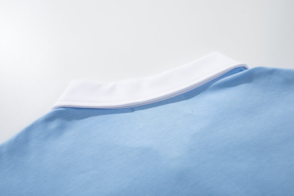 MAJESTIK Half‑Zip Sports Polo Shirt