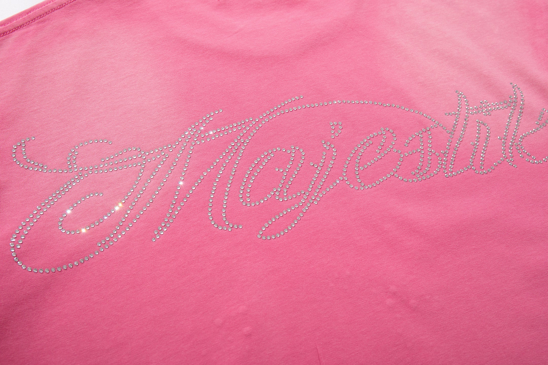 MAJESTIK Soul Light In Darkness Pink Vintage T‑Shirt