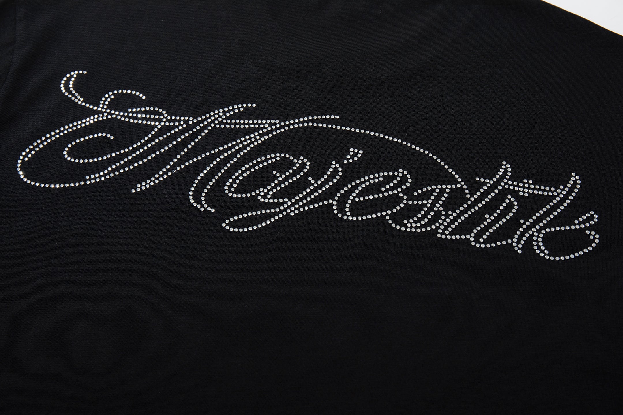 MAJESTIK Eagle Monster Graphic Black T‑Shirt