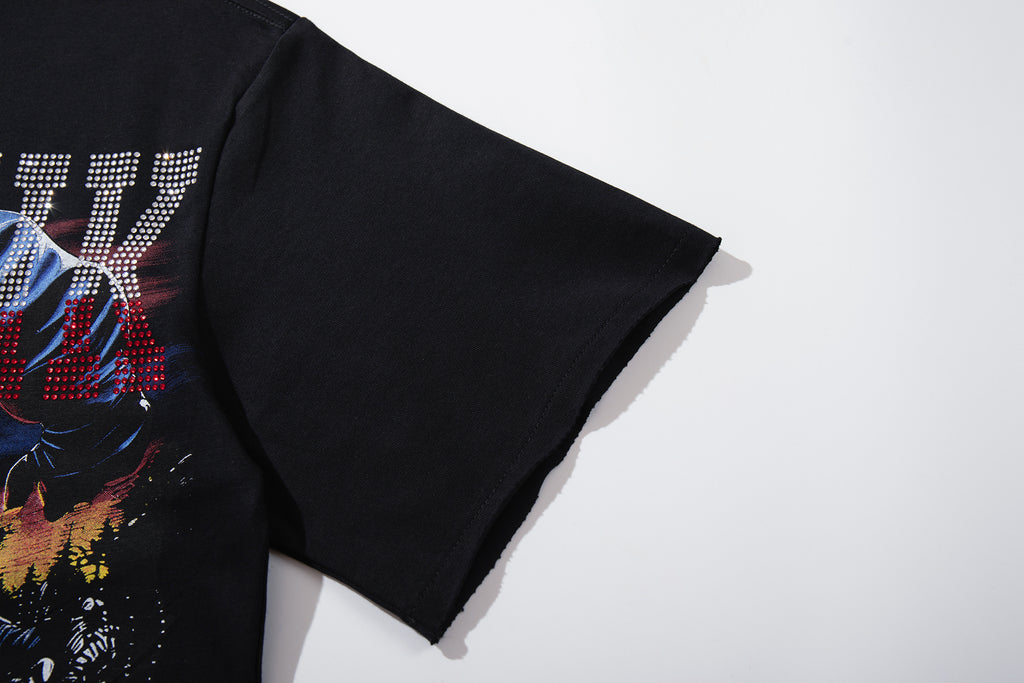 MAJESTIK Retro Racing Graphic T‑Shirt