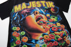 MAJESTIK Cereal Face Vintage Graphic T‑Shirt