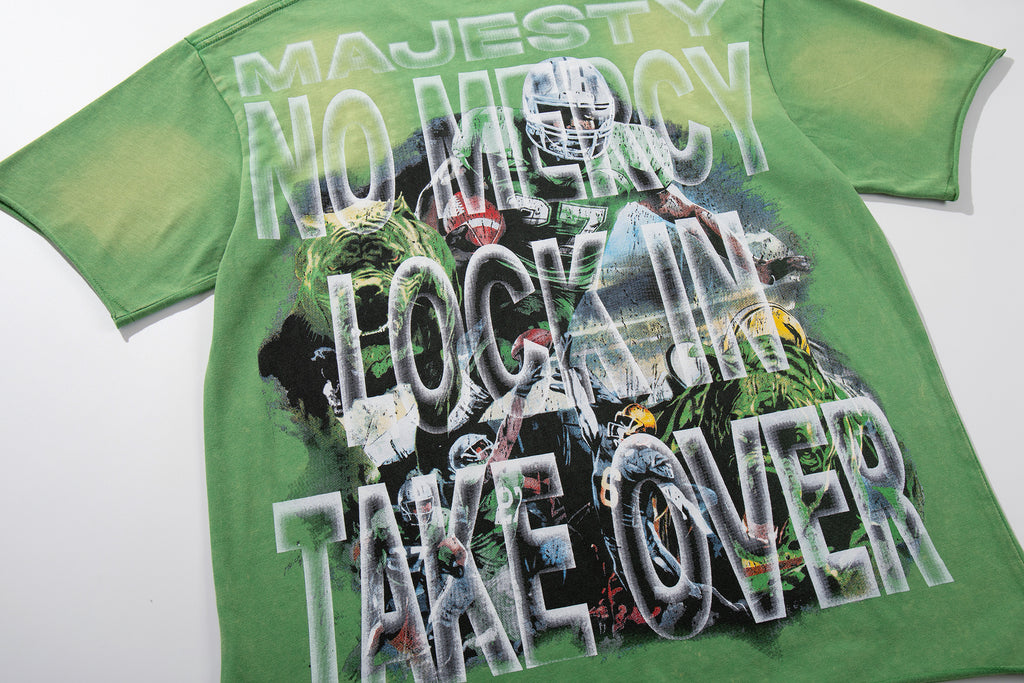 MAJESTIK Bad News Lock In Take Over Vintage T‑Shirt