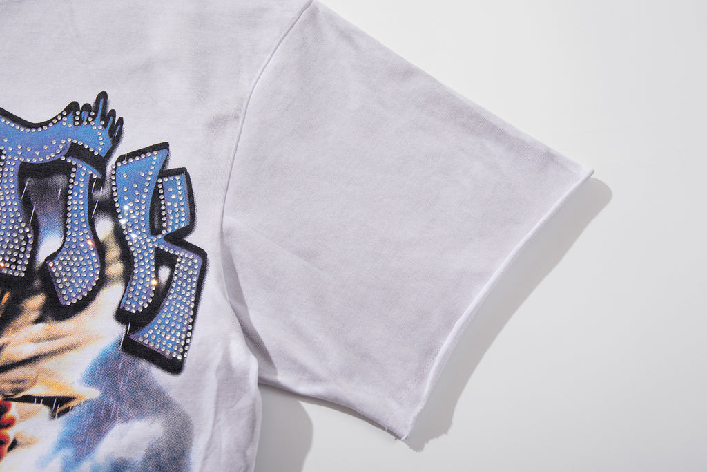 MAJESTIK Cupid Angel Double‑Sided Vintage T‑Shirt