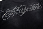 MAJESTIK Department Knight Horse Double‑Sided Vintage T‑Shirt