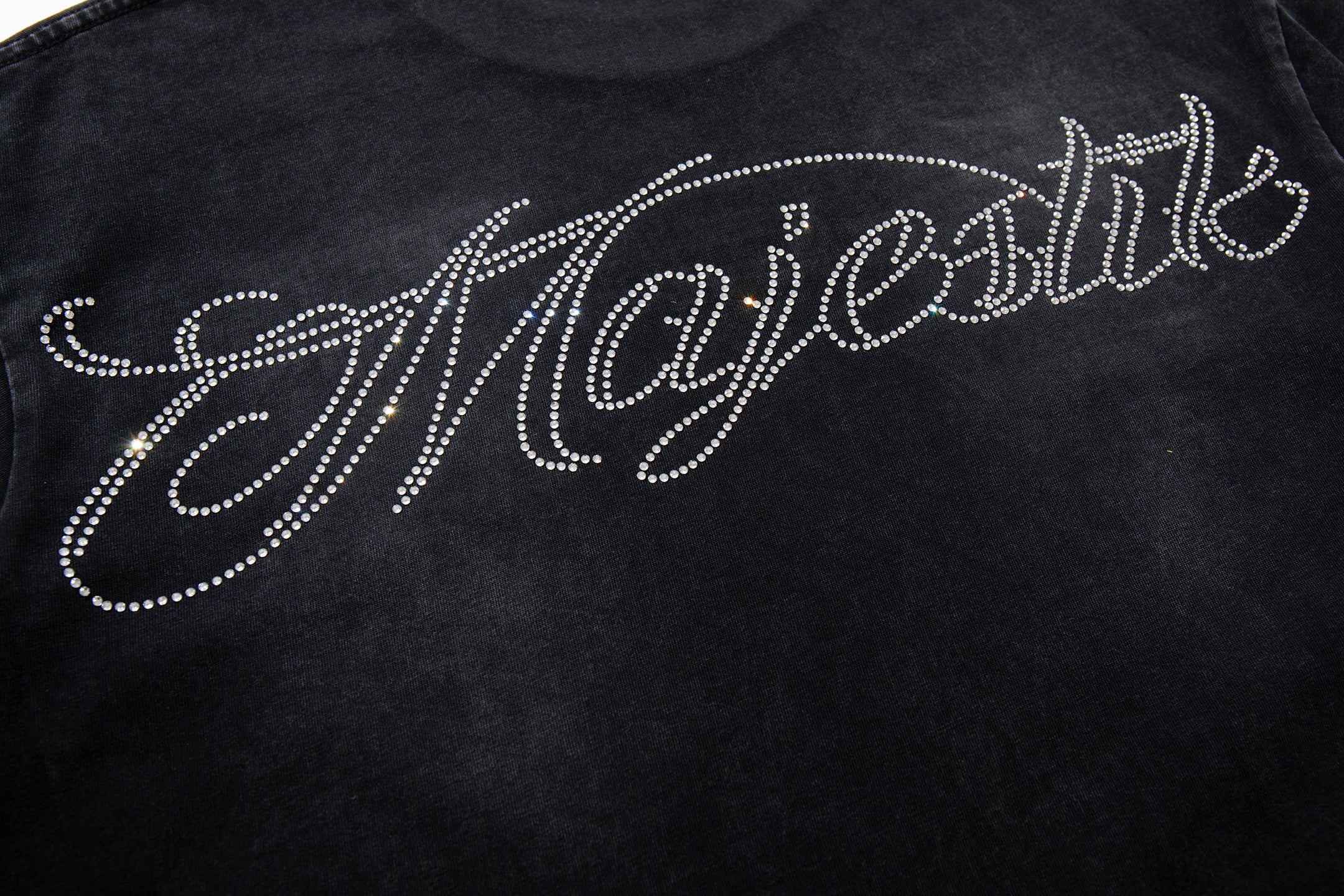 MAJESTIK Department Knight Horse Double‑Sided Vintage T‑Shirt