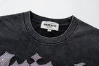 MAJESTIK Floral Astronaut Double‑Sided Vintage T‑Shirt