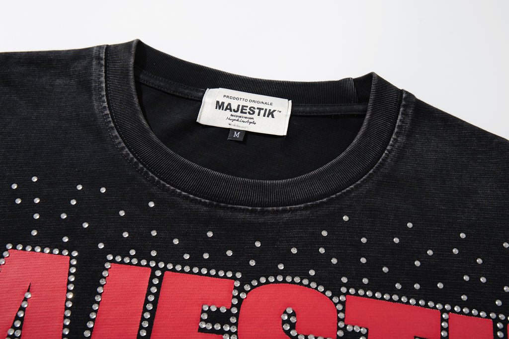 MAJESTIK The Final Match Vintage Boxing Graphic T‑Shirt
