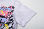 MAJESTIK Fearless Graffiti Chaos Double‑Sided Vintage T‑Shirt