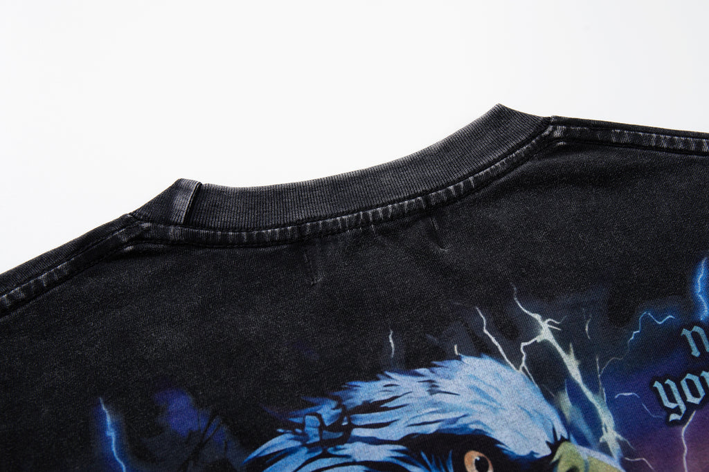 MAJESTIK Eagle Train Graphic Short‑Sleeve T‑Shirt