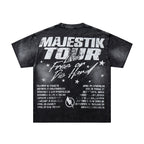 MAJESTIK Tour Double‑Sided Vintage Graphic T‑Shirt