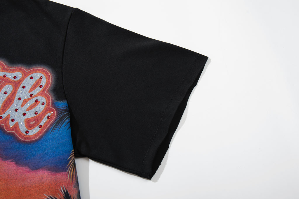 MAJESTIK Skull Hip‑Hop Vintage T‑Shirt