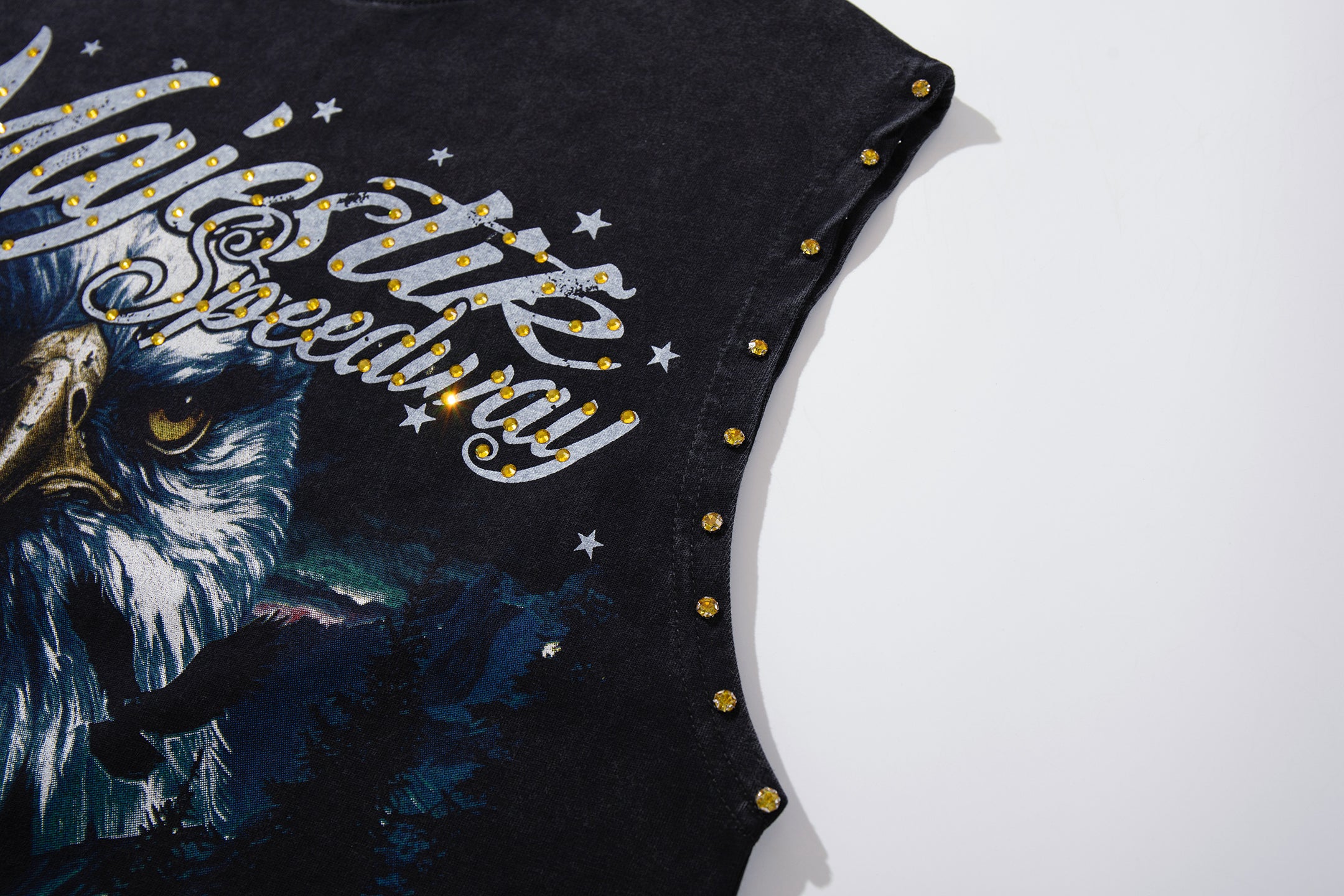 MAJESTIK Motorcycle Eagle Graphic Tank Top