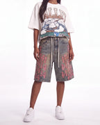 Vale Forever Lucky Charms Jorts Blue/Pink