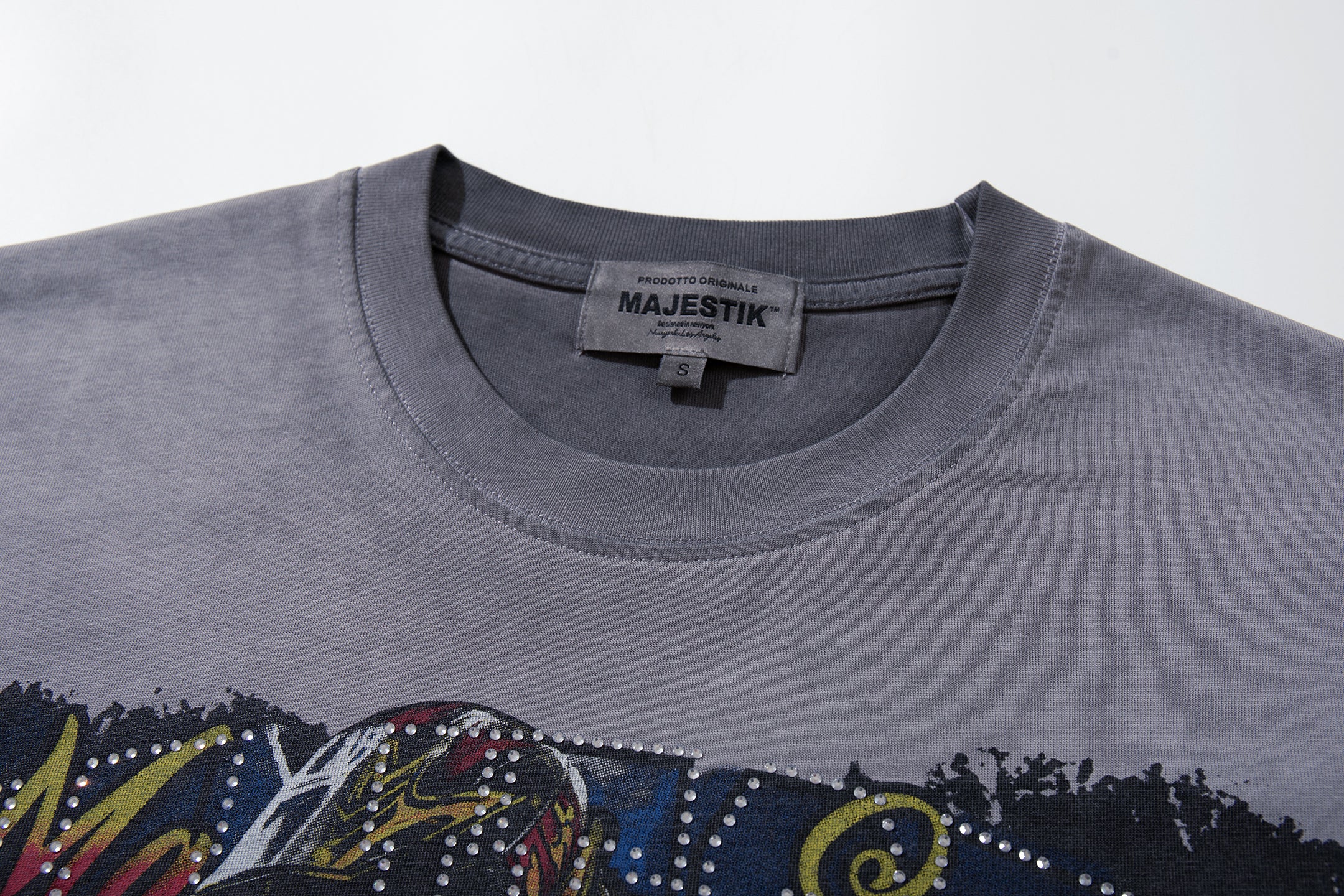 MAJESTIK Dirt Bike Vintage Graphic T‑Shirt