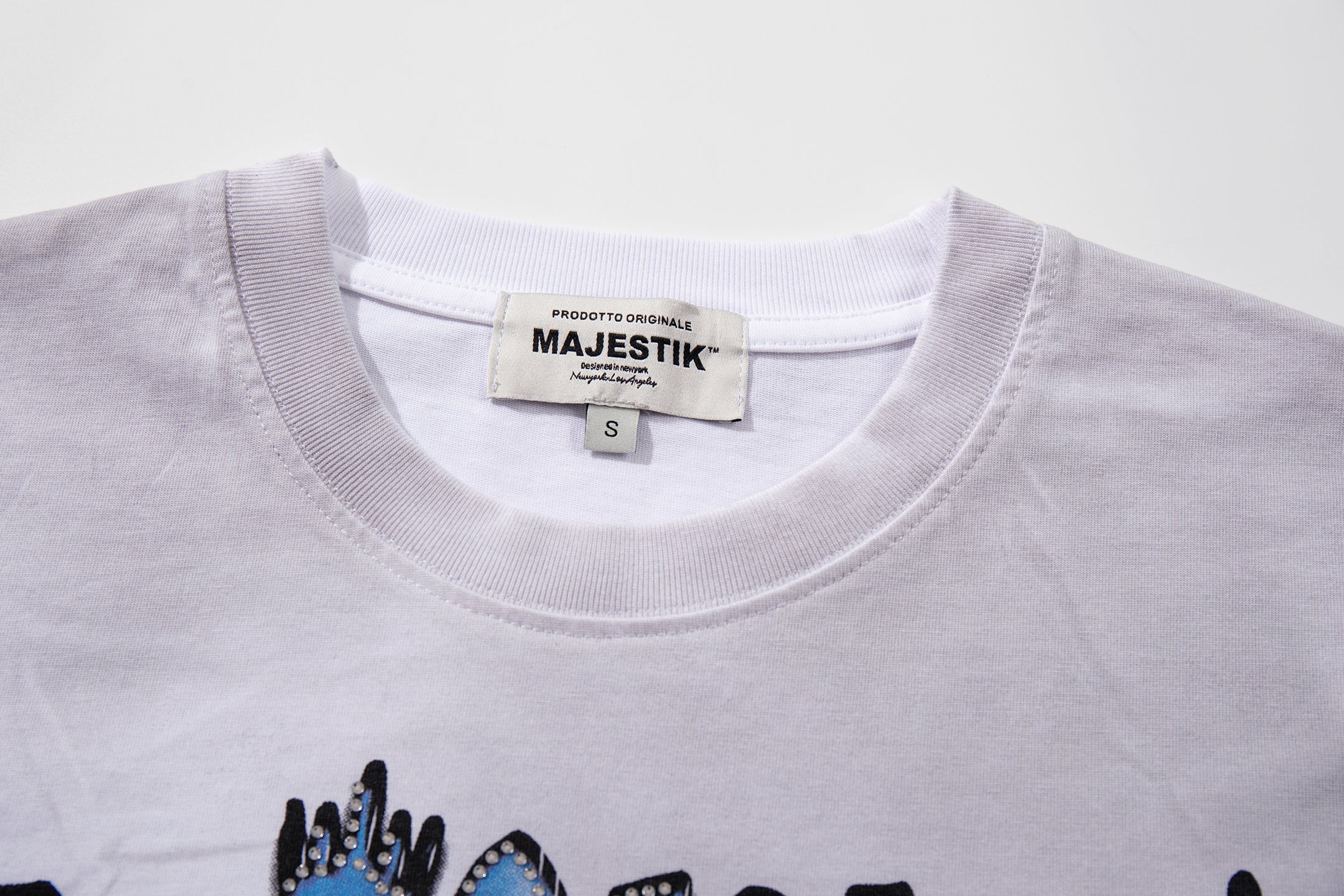 MAJESTIK Cupid Angel Double‑Sided Vintage T‑Shirt
