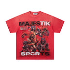 MAJESTIK Lock In Take Over Sports Vintage T‑Shirt