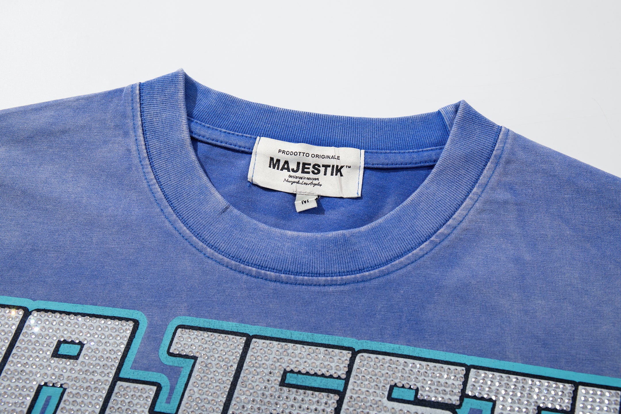 MAJESTIK Department Skeleton Driver Double‑Sided Vintage T‑Shirt