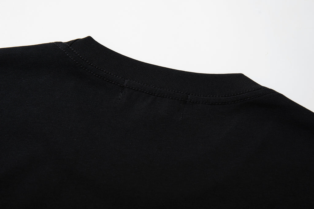 MAJESTIK Eagle Monster Graphic Black T‑Shirt