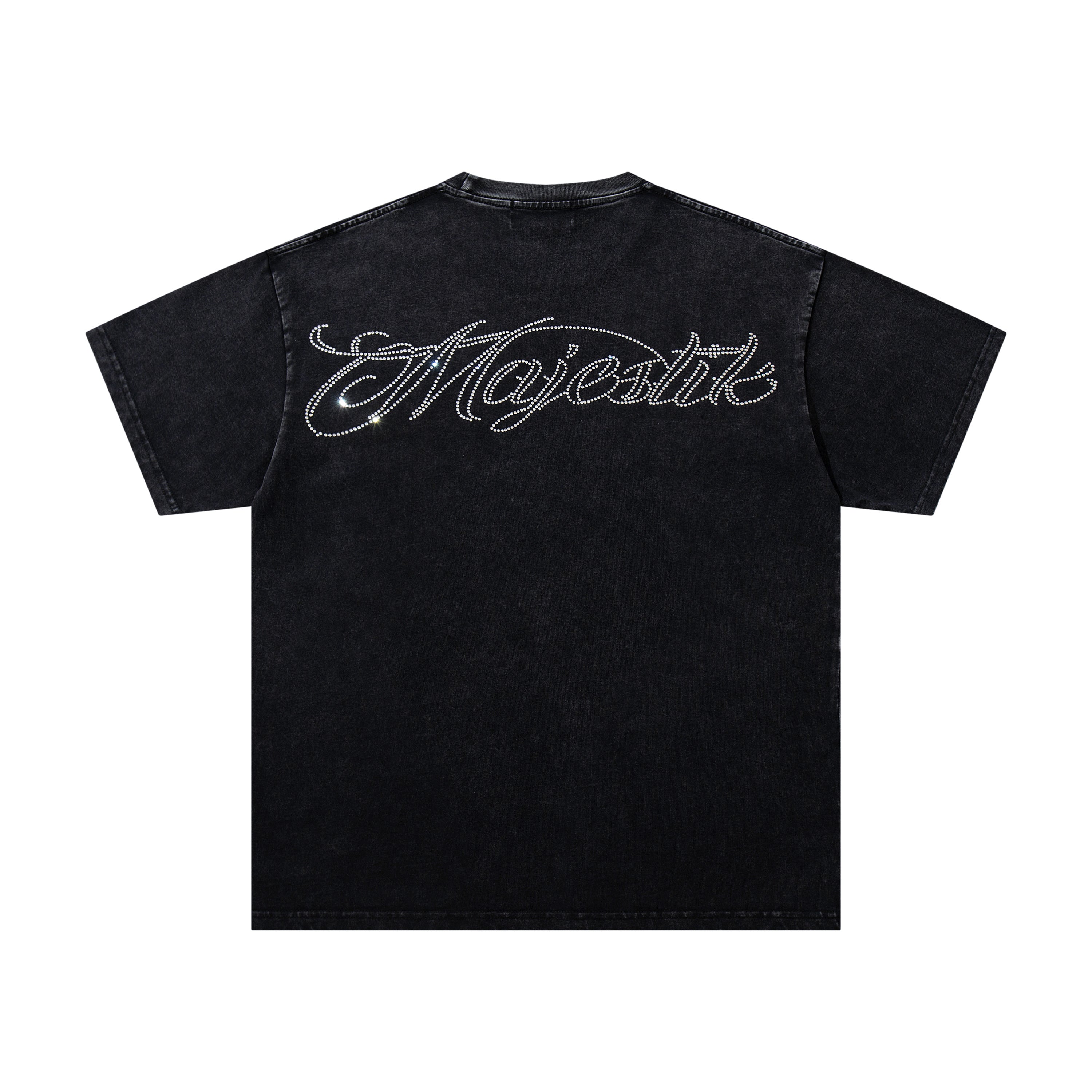 MAJESTIK Football Player Double‑Sided Vintage T‑Shirt