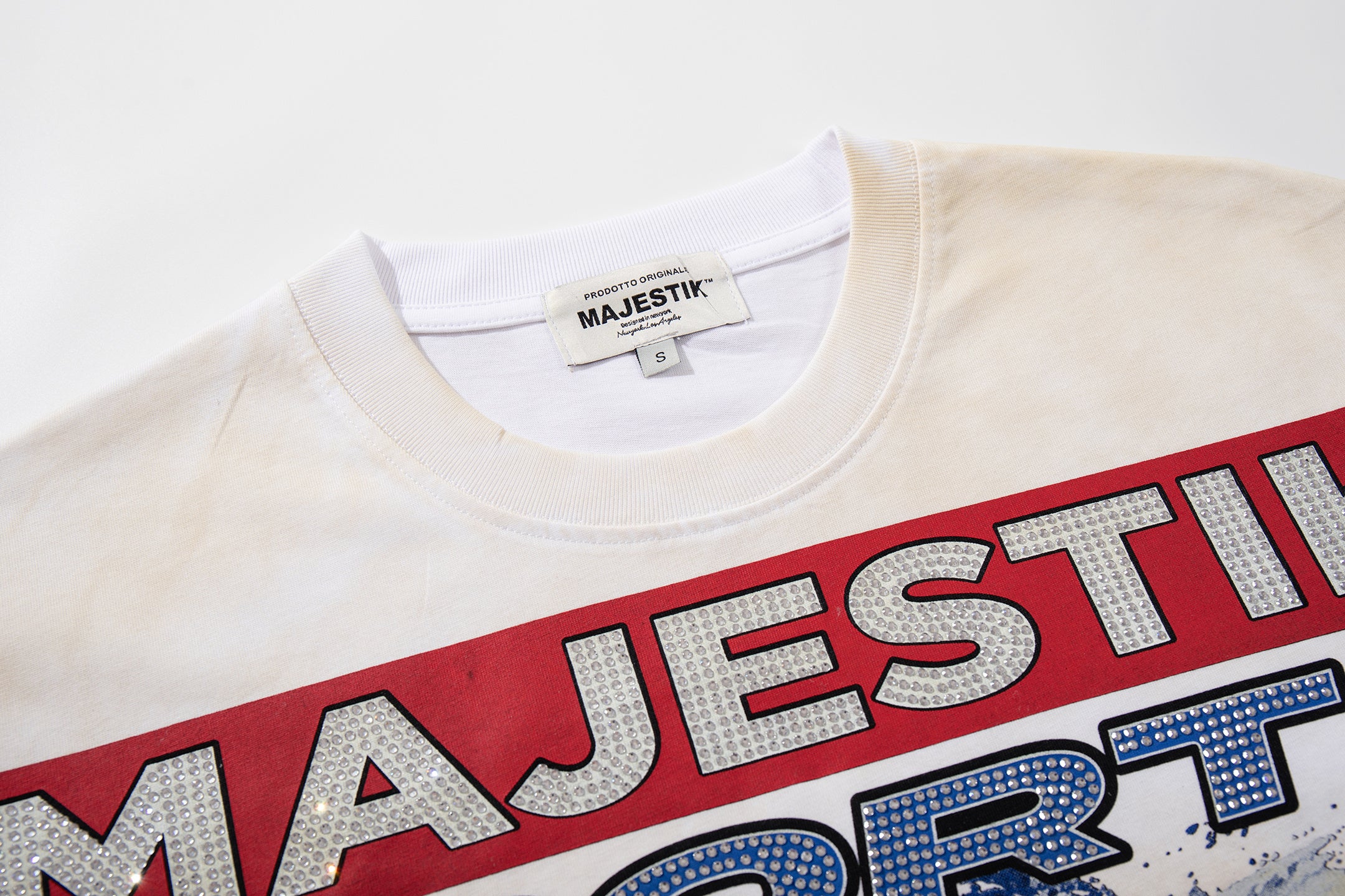 MAJESTIK Sports Motorcycle Racing Double‑Sided Vintage T‑Shirt