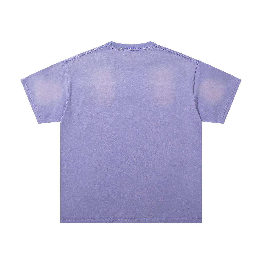 MAJESTIK Moto Racing Vintage Purple T‑Shirt