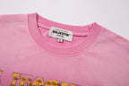MAJESTIK Moto Racing Vintage Pink T‑Shirt