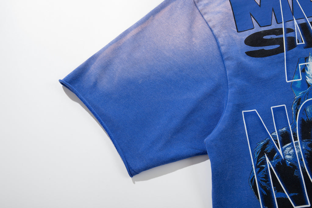 MAJESTIK Silence Before Storms Football Vintage T‑Shirt