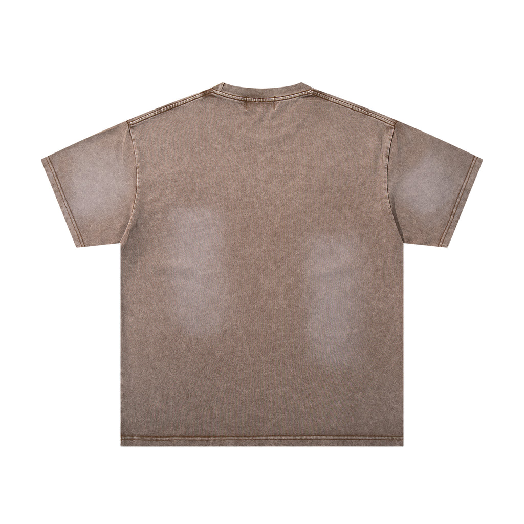 MAJESTIK Cowboy Angel Vintage Brown T‑Shirt