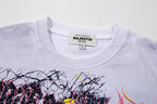 MAJESTIK Fearless Graffiti Chaos Double‑Sided Vintage T‑Shirt