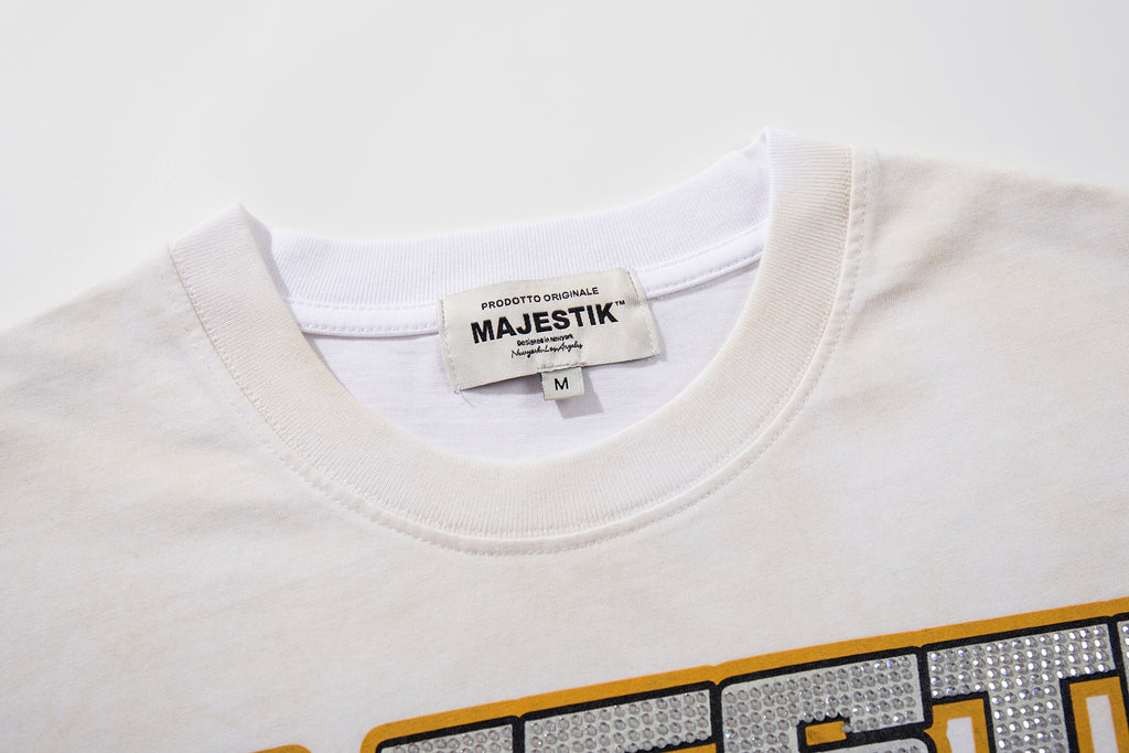 MAJESTIK Department Skeleton Driver Double‑Sided Vintage T‑Shirt
