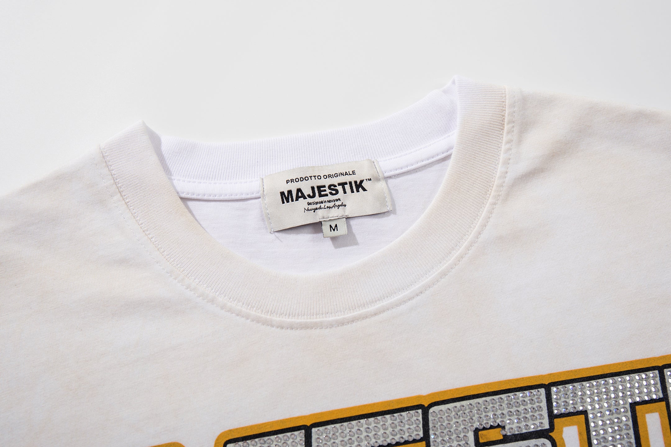 MAJESTIK Department Skeleton Driver Double‑Sided Vintage T‑Shirt