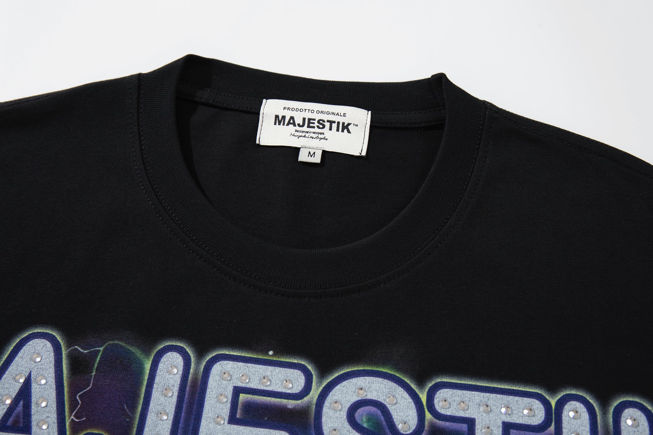 MAJESTIK Ghost Vintage Graphic T‑Shirt