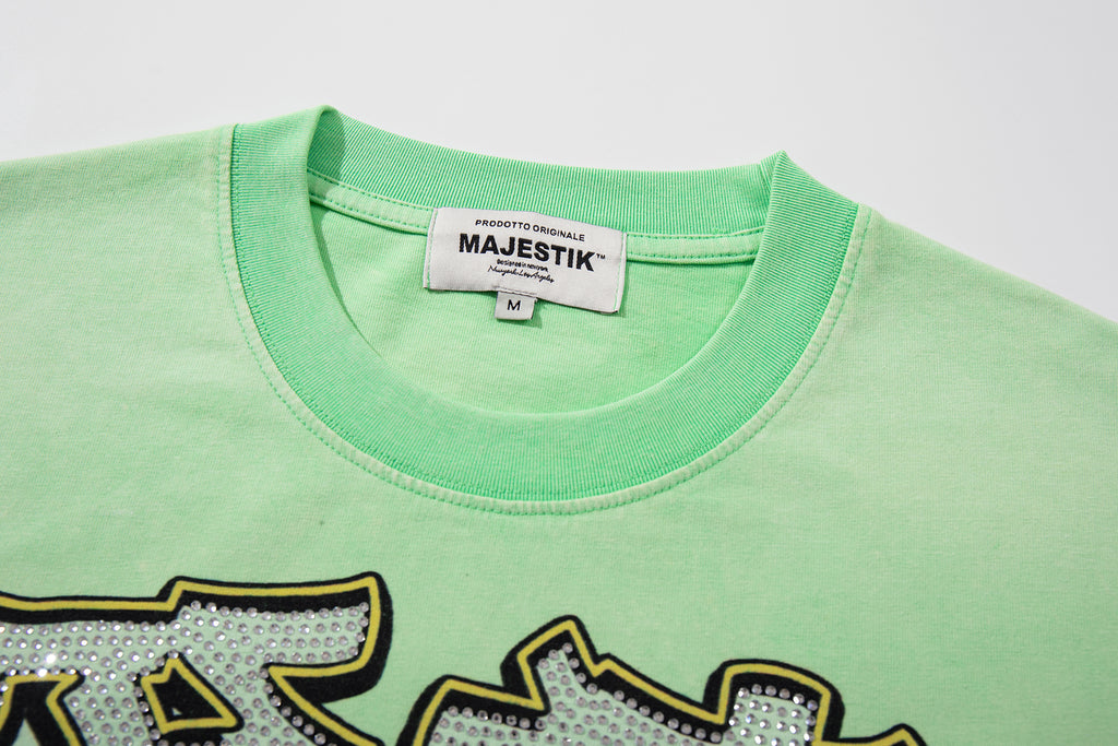 MAJESTIK Football Player Double‑Sided Vintage T‑Shirt