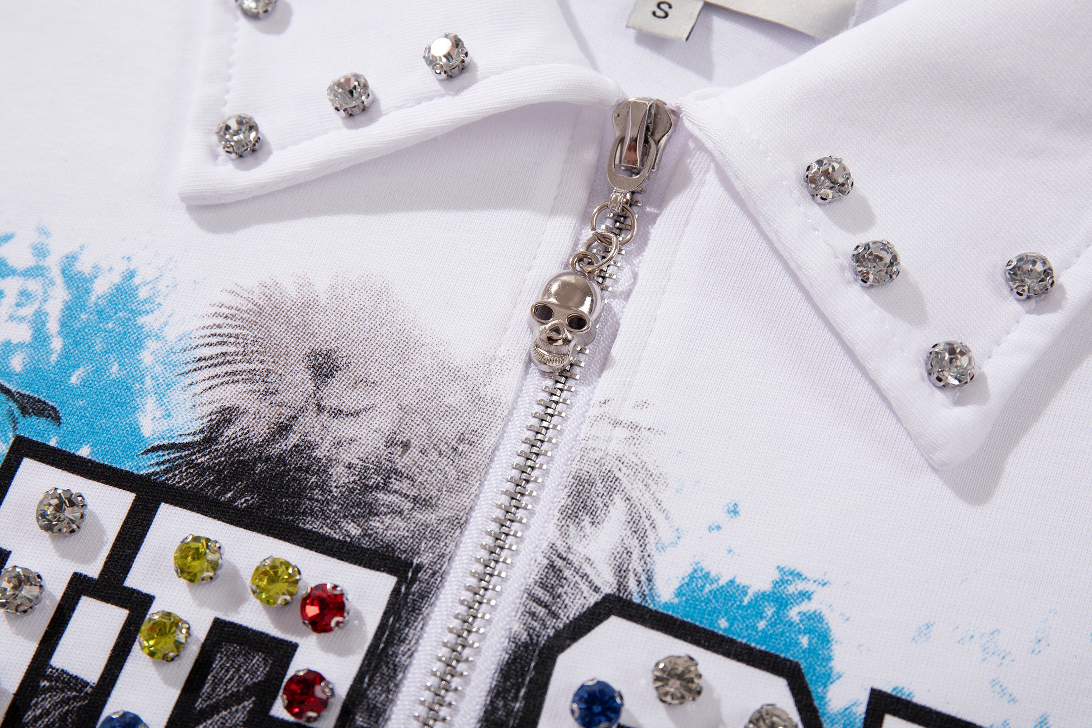 MAJESTIK Sports Car Graphic Quarter‑Zip Polo Shirt