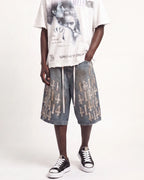 Vale Forever Lucky Charms Jorts Blue/White