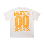 MAJESTIK Sports Bulldog Vintage Graphic T‑Shirt