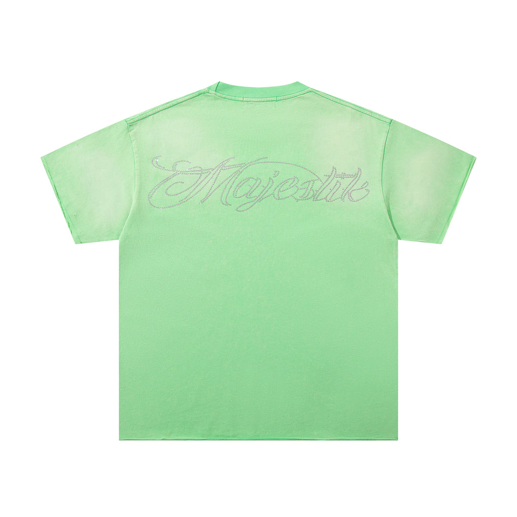 MAJESTIK Football Player Double‑Sided Vintage T‑Shirt