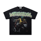 MAJESTIK Football Player Double‑Sided Vintage T‑Shirt