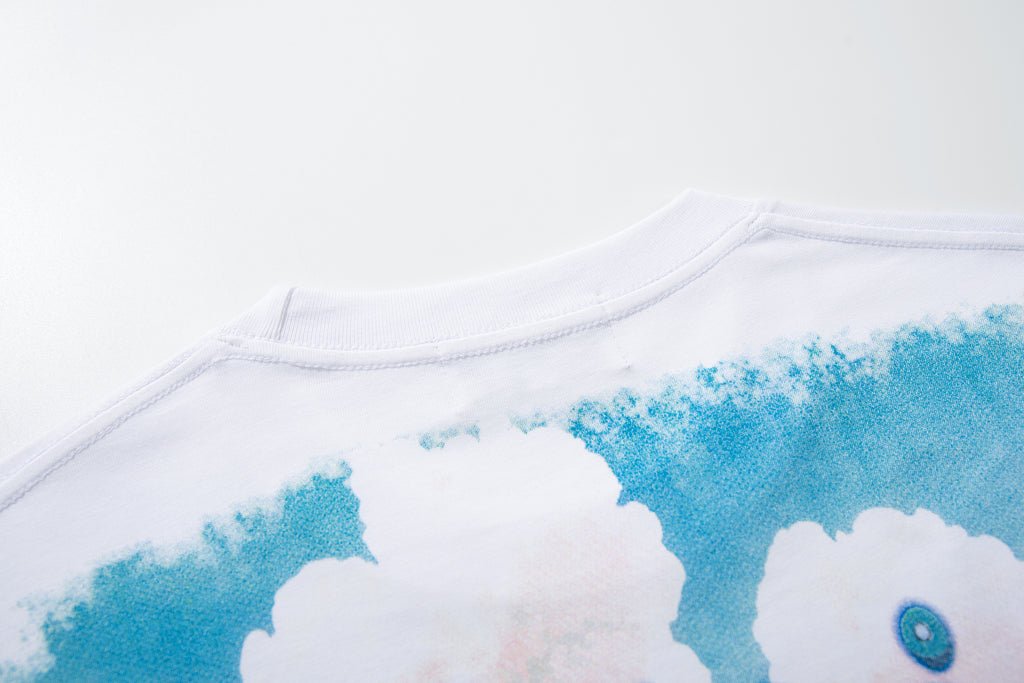 MAJESTIK Tropical Skull Double‑Sided Graphic T‑Shirt