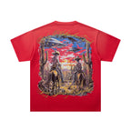 MAJESTIK Western Cowboy Vintage T‑Shirt