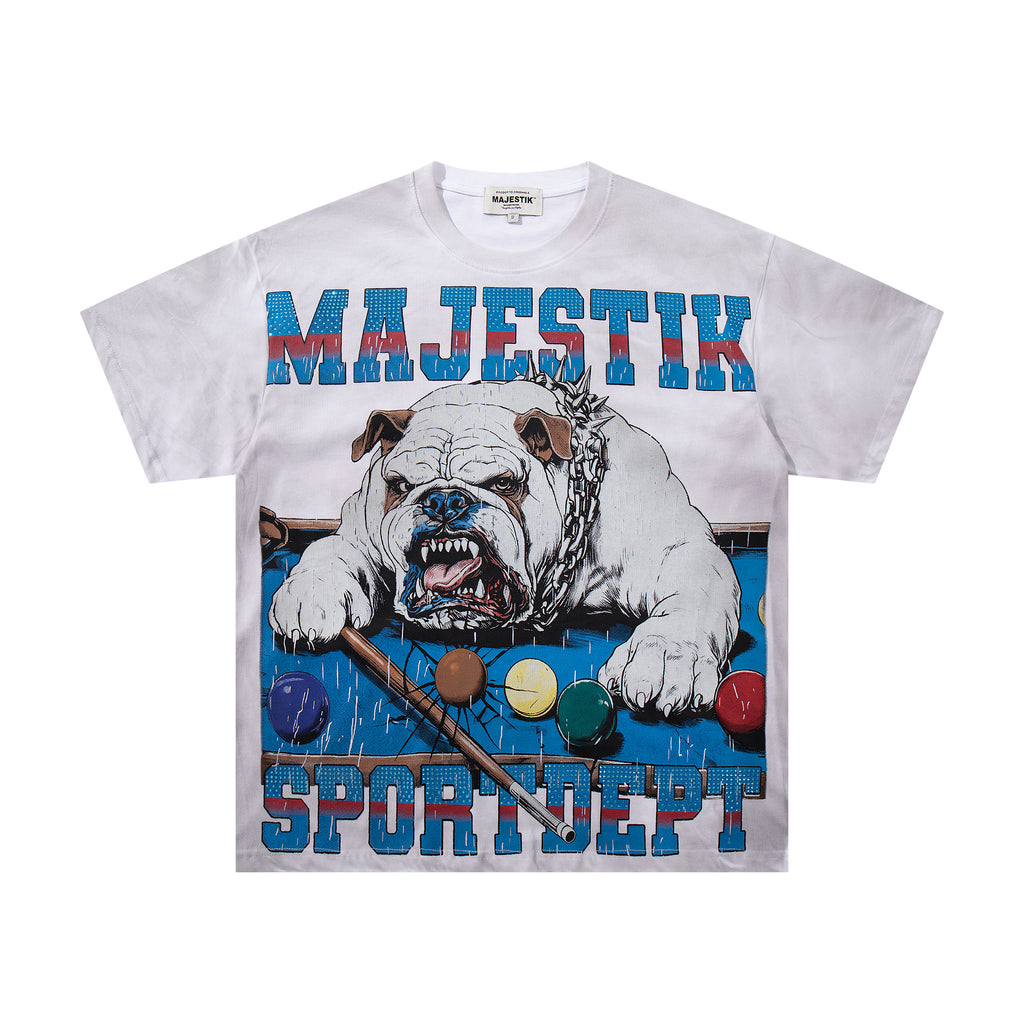 MAJESTIK Bulldog Sport Dept Vintage T‑Shirt